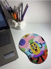 Resim Dansçı Ananas Bilek Destekli Mouse Pad Mousepad 