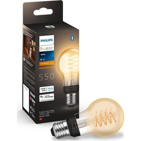 Resim Philips Hue White E27 Filament A60 550 Lm, Sıcak Beyaz Işık, Kısı Çok Renkli 