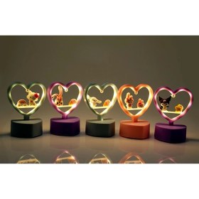 Resim Sevimli Masa Üstü Ledli Lamba 12*4 cm 