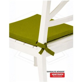 Resim Xpermate 6'lı Sandalye Minderi Su İtici Kumaş 40 x 40 CM Turkuaz 