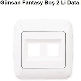 Resim Günsan Fantasy Renkli Boş 2 Li Data Prizi 