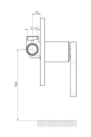 Resim GPD Ankastre Duş Bataryası Gildo Mad165 