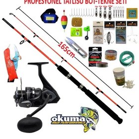 Resim Okuma 6000 Wave Power Kendo 165cm 100-250gr Profesyonel Tekne Ve Bot Olta Takımı Seti 