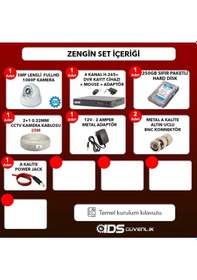 Resim Ids - 2 Kameralı 1080P Fullhd 5Mp Sony Lensli Kamera Seti - 2028 