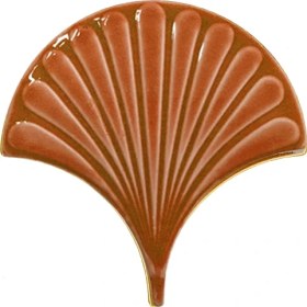 Resim Armada Çini 17x17 cm Karamel İstiridye Balık Pulu Seramik 