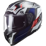 Resim Ls2 Challenger C Alloy Beyaz-Mavi-Kırmızı Kask Ls2