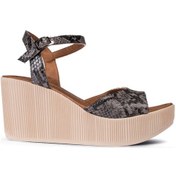 Resim Deery Gri Piton Kadın Sandalet Gri 