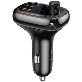 Resim Baseus T-tipi S-13 Araç Şarj Cihazı: Hızlı Şarj, Fm Verici, Bluetooth 5.0, Usb Ve Type-c Portları İle Çok Yönlü 