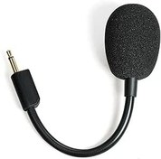 Resim JHK Blackshark V2 Mikrofon Razer BlackShark V2/V2SE ve V2 Pro Kablosuz Oyun Kulaklığı için Yedek 3,5 mm Çıkarılabilir Oyun Boom Mikrofon Köpüklü (Siyah) 