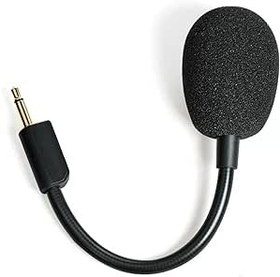 Resim JHK Blackshark V2 Mikrofon Razer BlackShark V2/V2SE ve V2 Pro Kablosuz Oyun Kulaklığı için Yedek 3,5 mm Çıkarılabilir Oyun Boom Mikrofon Köpüklü (Siyah) 