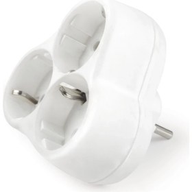 Resim Far 3'lü Topraklı Papatya Golyat Fiş Priz 