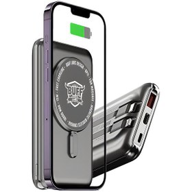 Resim Buff Labs Buff Bp11 10000mah Magsafe Uyumlu Dahili Kablolu Powerbank Gray 