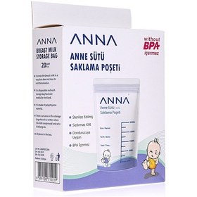Resim Anna Anne Sütü Saklama Poşeti 20'li ANA-230803 