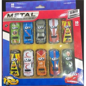Resim Beren Oyuncak 10'lu Çılgın Metal Arabalar 