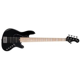Resim Cort Njs5 Bk Bass Gitar, 5 Telli, Çantalı, Siyah 
