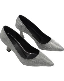 Resim Prego (Park Moda) Kadın Stiletto Ayakkabı Platin 