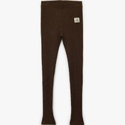 Resim Koton Beli Lastikli Etiket Detaylı Pamuklu Tayt Kahverengi 6wkg40211ak Kahve 