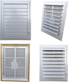 Resim Panjurmatix Beyaz Plastik Menfez Banyo Wc Havalandırma Menfezi 45x55 Cm 