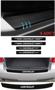 Resim Chevrolet Rezzo İçin Uyumlu Aksesuar Oto Bağaj Ve Kapı Eşiği Sticker Set Karbon Kumraldede