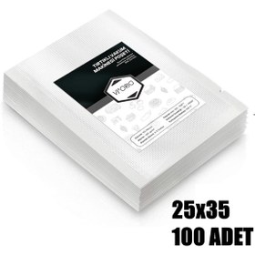 Resim VI'ORIO 25x35 Tırtıklı Vakum Makinesi Poşeti 100 Adet 