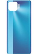 Resim Oppo Reno 4 Lite Arka Pil Kapağı Logolu - Lens Hariç - Mavi 