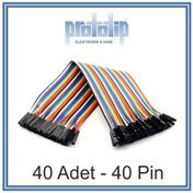 Resim Arduino 20Cm Dişi - Dişi Dupont - Jumper Kablo 40 Pin 