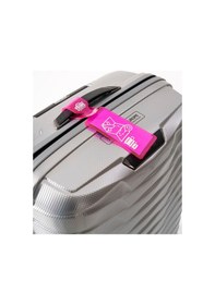 Resim Trink Çanta Valiz Etiketi Ve Bavul Etiketi Neon Renk Pvc Neon Pembe 