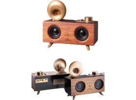 Resim Zero Land Techmrt Gramafon Nostaljik Radyo Yüksek Ses Kalitesi USB Tf Kart Aux 