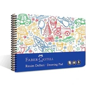 Resim Esranın Dünyası Faber-Castell Resim Defteri, 25X35 Cm, 30 Yaprak, Pp Kapak, Spiral Cilt, 120G Kağıt, Kolay Koparılabilir Sayfalar, Boyama Teknikleri Sayfası Içerir 