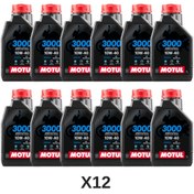 Resim Motul 3000 10W-40 4T Motosiklet Motor Yağı 1 L - 12 Adet 