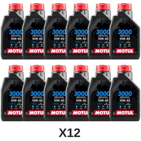Resim Motul 3000 10W-40 4T Motosiklet Motor Yağı 1 L - 12 Adet 