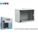 Resim S-LINK 4U 530x400 Soho Rack Kabinet (Demonte) 