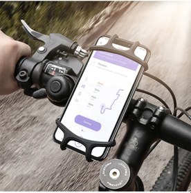Resim Motorsiklet Bisiklet Için Telefon Tutucu Tutacağı 4-6 Inç Uyumlu 