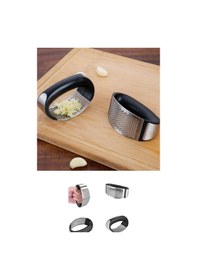 Resim Yeni Sarımsak Ezici Paslanmaz Çelik Garlic Press Gri 