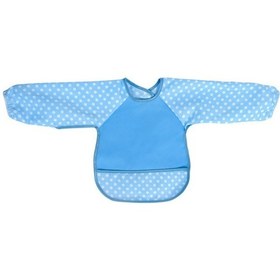 Resim Sevi Bebe 54 Eko Kollu Mama Önlüğü Mavi 