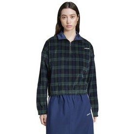 Resim adidas Tartan Half Zıp Kadın Sweatshirt Yeşil 