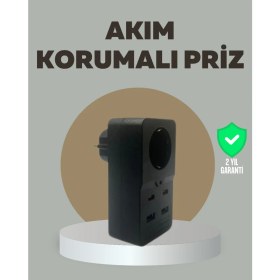 Resim Zero Land Lvsqvr Akıllı Akım Dengelemeli Priz 2500W 4 USB Type C Çıkışlı 