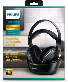 Resim Philips SHD8850/12 Kablosuz Hi-Fi Tv Kulaklığı Siyah Philips