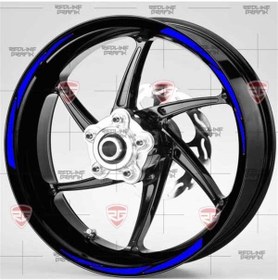 Resim Redline Grafik Beyaz Ktm Yazılı 3 Parçalı Reflektif Gümüş Beyaz Jant Şeridi 