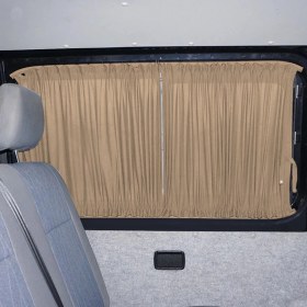 Resim Oto Pandami Renault Master 3. Nesil Uzun Şase 2010+ Uyumlu Krem Raylı Oto Perde Takımı 