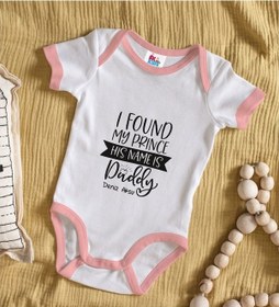 Resim Bitmeyenkartus Bk Kids Kişiye Özel Pembe Bebek Body Zıbın - Model 4 Çok Renkli 