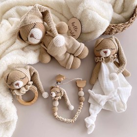 Resim Amigurumi Uykucu Ayıcık Oyuncak Bebek Setim - Uyku Arkadaşı 