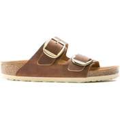 Resim Birkenstock Arizona Big Buckle Kadın Terlik - Konyak 