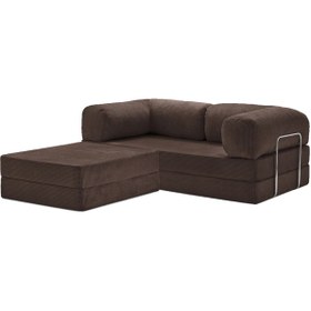 Resim MiniWood Legom Köşe Koltuk Takımı Sünger Yataklı Kanepe Dinlenme Koltuğu 
