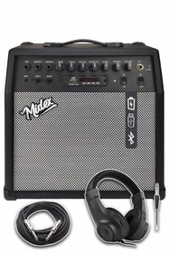 Resim Hype Store MGA-50HD Elektro Gitar Amfisi 50 Watt B Bluetooth Şarjlı 4 girişli Kulaklık ve Kablo Dahil 