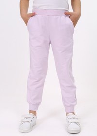 Resim Toontoy Kız Çocuk Beli Paçası Ribanalı Cepli Basic Jogger Eşofman Altı 2 İplik 