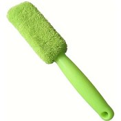 Resim Fochsia Uzun Saplı Yeşil Lastik Fırçası Araba Oto Yıkama Temizleme Fırçaları 