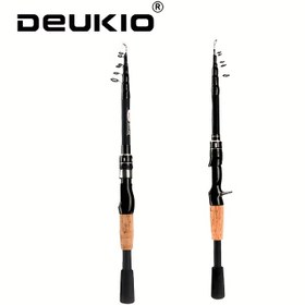 Resim DEUKIO Taşınabilir Teleskopik Baitcasting Çubuğu - Hafif ve Sert Kısa Nokta, Karbon Fiber, 2.1m/6.89ft, Ergonomik Tutuşlu Döner Olta Çubuğu, Başlangıçlar İçin Mükemmel, Başlangıç Olta Çubuğu | Ergonomik Tutuşlu Çubuk | Kompakt Çubuk Tasarımı, Balıkçılık Ekipmanı 