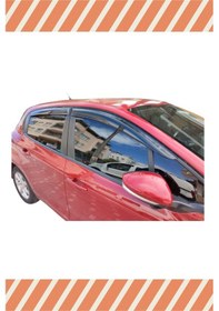Resim Peugeot 208 Tüm Modellerine Özel 4'lü Mügen Tip Cam Rüzgarlığı 