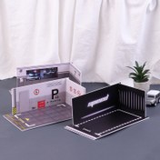 Resim Simülasyon Ölçeği 1:32 Park Alanı Montaj Modeli PVC Malzemeler DIY Bina Pazarı Araba Modeli Sahne Düzeni Diorama Kitleri 